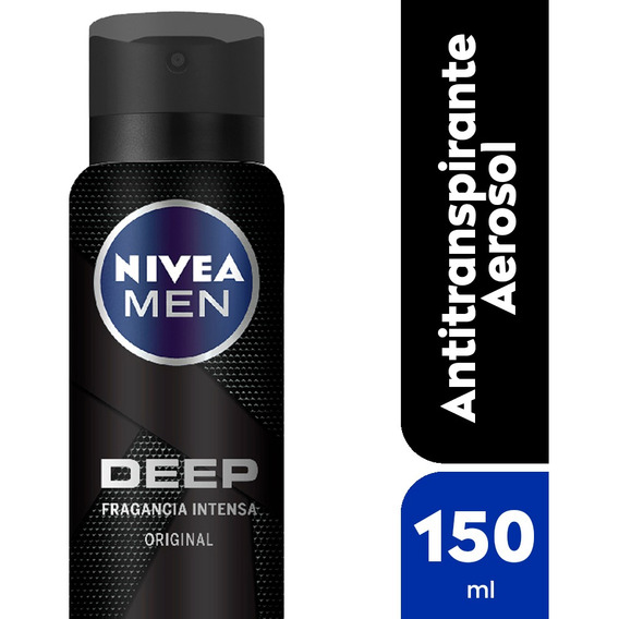 Nivea For Men Antitranspirante Aerosol Deep Original 150 Ml