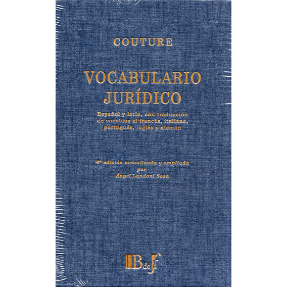 Libro: Vocabulario Jurídico / Eduardo Couture
