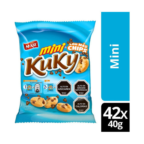 Galleta Chip Kuky® Mini 40g Pack X42