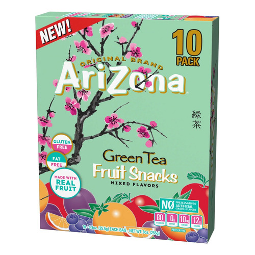 Arizona Green Tea Fruit Snacks Mixed Flavors 255g Americano