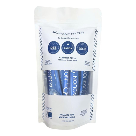  Aquon Hyper Agua De Mar Microfiltrada Pack De 12 Sticks