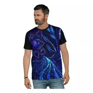 Camiseta Psicodélica Floral Shine Brilhante Light Flower