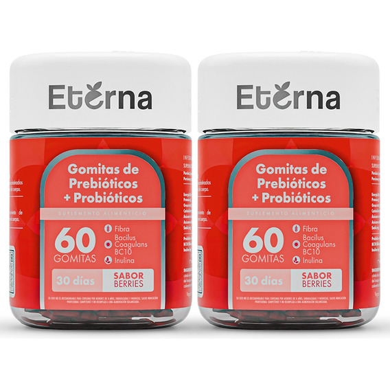 2x Gomitas Eterna De Probióticos + Prebióticos