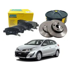  Kit Disco Pastilha Dianteira Yaris 1.3 1.5 2018 A 2022