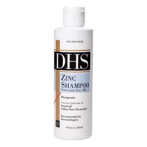 Shampoo DHS Zinc Shampoo en botella de 240mL por 1 unidad