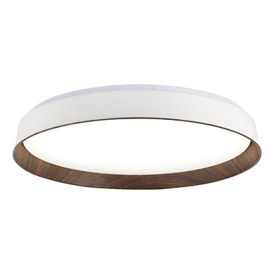 Plafon Luka Blanco 45w Ø51x8.5cm Bco Dinamico Simil Madera