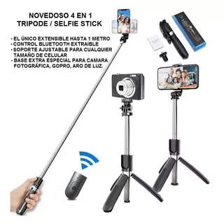 Tripode Selfie Stick Extensible Control Bluetooth Extraible