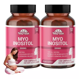 Myo Inositol 2000 Mg Apoyo A La Fertilidad 120 Caps X2