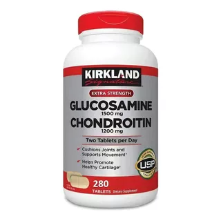Glucosamina 1500mg Condroitina 1200mg 280tabs Kirkland Artic Sabor Neutro