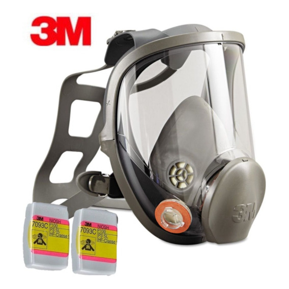 Respirador Full Face 3m Mas Filtros 7093c Original