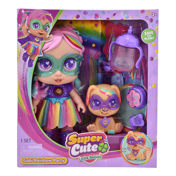 Muñeca Super Cute Fiesta Arcoiris Regi