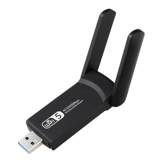 Adaptador USB inalámbrico de doble banda AC1200, antena de 5 GHz y 1200 Mbps