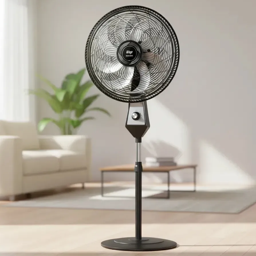 Ventilador de Coluna Silencioso WAP Flow Turbo 180W 8 Pás com Ajuste de Altura e 3 Velocidades