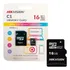 Memoria Micro Sd 16gb Clase 10 C/a Hikvision C1/16g Pc