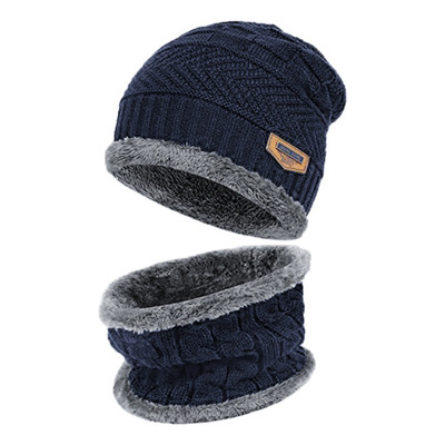 Touca Gorro Cachecol Térmica Proteção Frio Pelúcia Vz1