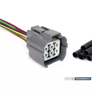 Plug Conector P/ Motor Vidro Elétrico Honda Civic 2006à2011