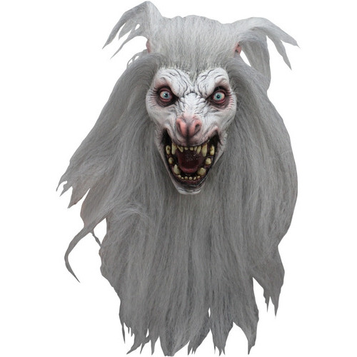 Máscara De Hombre Lobo White Moon Bestia Halloween Ghoulish Color Blanco