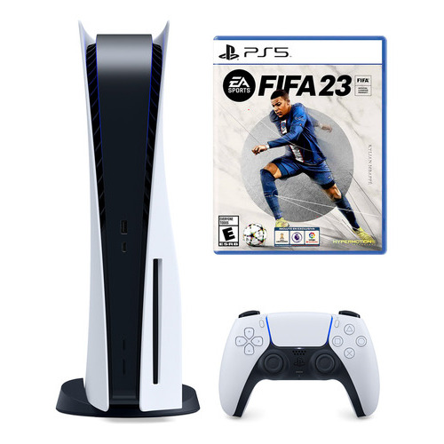 Sony Playstation 5 Standard 825gb Ps5 + Juego Fifa 2023 Color Blanco