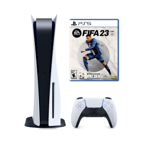 Sony Playstation 5 Standard 825gb Ps5 + Juego Fifa 2023 Color Blanco