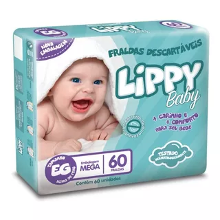 Fralda Infantil Lippy Baby P/m/g/eg/xxg Atacado Barato
