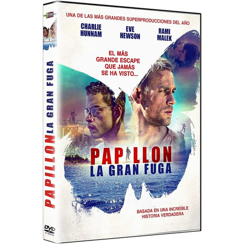 Papillon La Gran Fuga Rami Malek Película Dvd