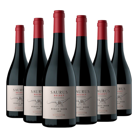 Vino Saurus Select Pinot Noir 6x750cc Familia Schroeder