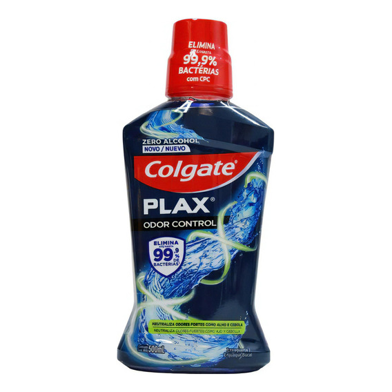 Colgate Plax Enjuague Bucal Odor Control Zero Alcohol 500ml