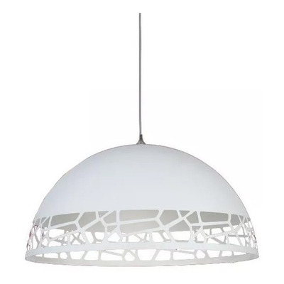 Lampara Colgante Moderna Calada Bari Semi Esfera Apto Led Rd