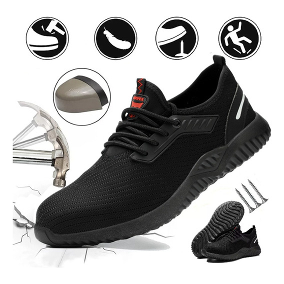 Tenis De Seguridad Industrial De Kevlar Con Puntera,moda