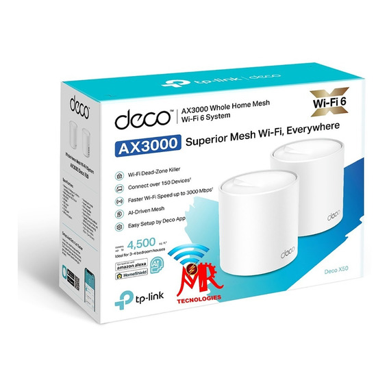 Deco X50 2 Pak Sistema Wi-fi 6 Mesh Ax3000 Para Toda La Casa