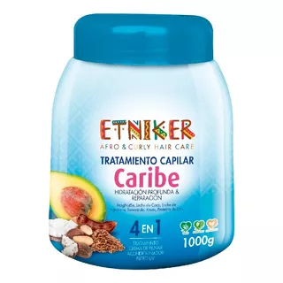 Tratamiento Capilar 4en1 Caribe Hidratación Etniker 1kg