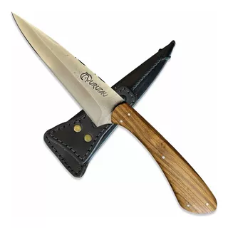 Faca Churrasco Artesanal Carbono 6p Personalizada C/ Nome