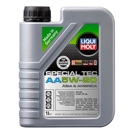 Aceite Motor Sintético 5w20 Special Tec Aa 1lt Liqui Moly Lm