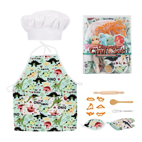 Juego Chef De Cocina Para Niño, Rol De Chef Disfraz 11pzs