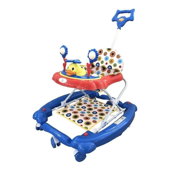 Andadera Mecedora Starkids Alfa 2 En 1 Musical Color Azul