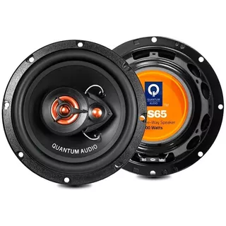 Set De Bocinas Quantum Qs65 6.5p 200w 3 Vias Tweeters Color Negro