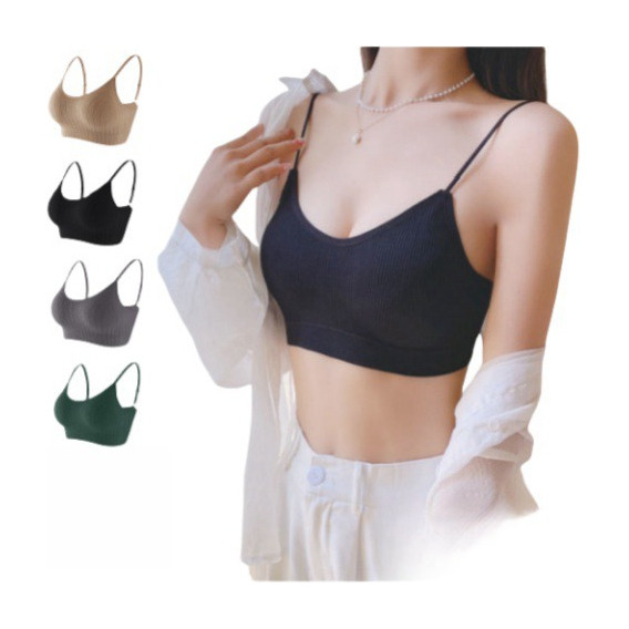 Brasier Deportivo Lenceria Sin Varillas Push Up Bralette 4pc