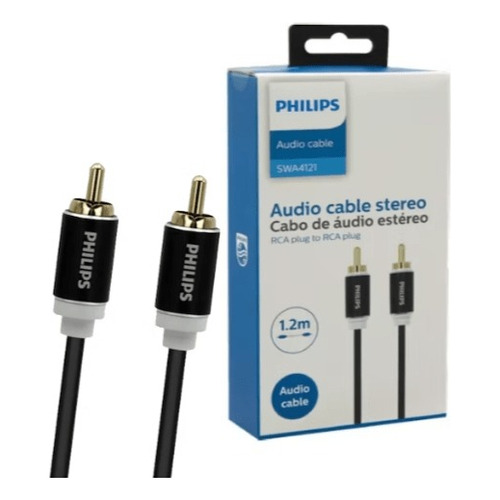 Cable Audio Rca Apantallado 1,2m Philips - Electromundo
