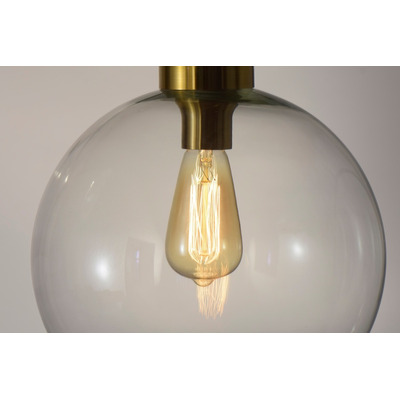 Colgante Exinta Globo Transparente Dorado Deco Vintage Lk