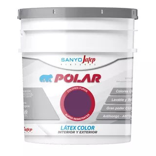 Látex Polar Color Mate 10 Litros Promo 15% Off 2da Unidad