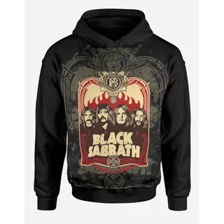 Buzo Con Capucha Black Sabbath Metal Rock Bandas Ozzy 