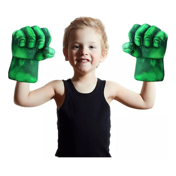 Guantes De Boxeo Smash Hulk Para Niños Hombre Cosplay 1 Par