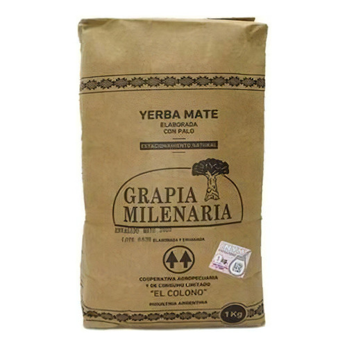 Yerba Mate Grapia Milenaria Agroecologica X 1Kg