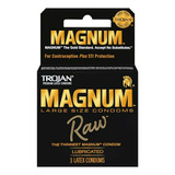 Condones Trojan Magnum Tamaño Grande, 3 Unidades