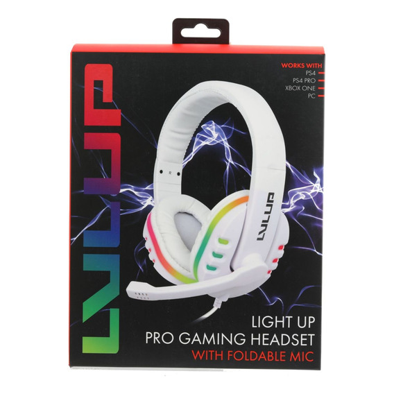 Audifono Gamer Rgb Blanco Lvlup Lu741-wht