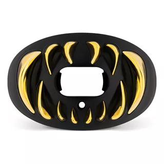Bucal Battle Oxigen Predator 3d (colmillos) Color Negro / Colmillos Oro Sabor Negro / Colmillos Oro