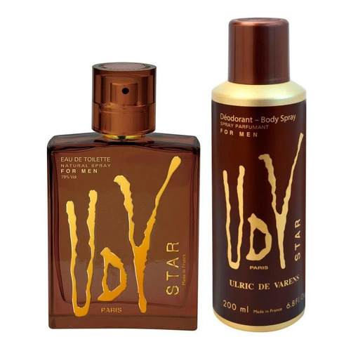 Kit de perfume Udv Star de 100 ml y desodorante de 200 ml