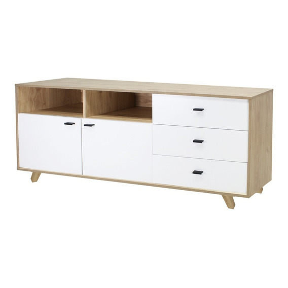 Credenza Recibidor Mundo In Castella Mesa Bufetera 150x40 Cm Color Blanco