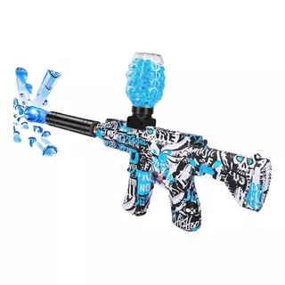 Pistola Ak47 Silenciador+ 1000 Balines En Gel Juguetes Armas