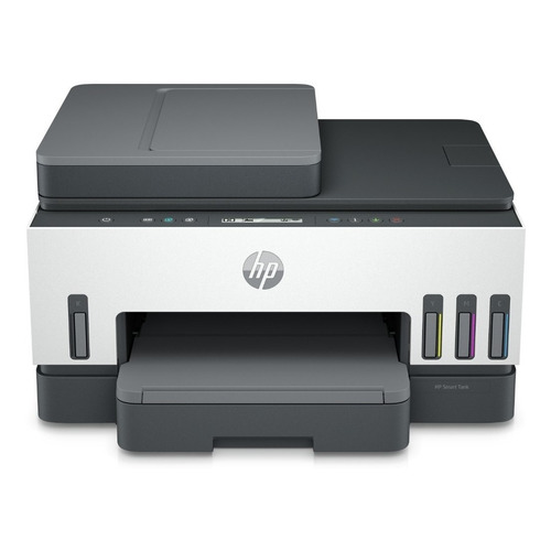 Impresora a color multifunción HP Smart Tank 750 con wifi blanca y gris 100V/240V